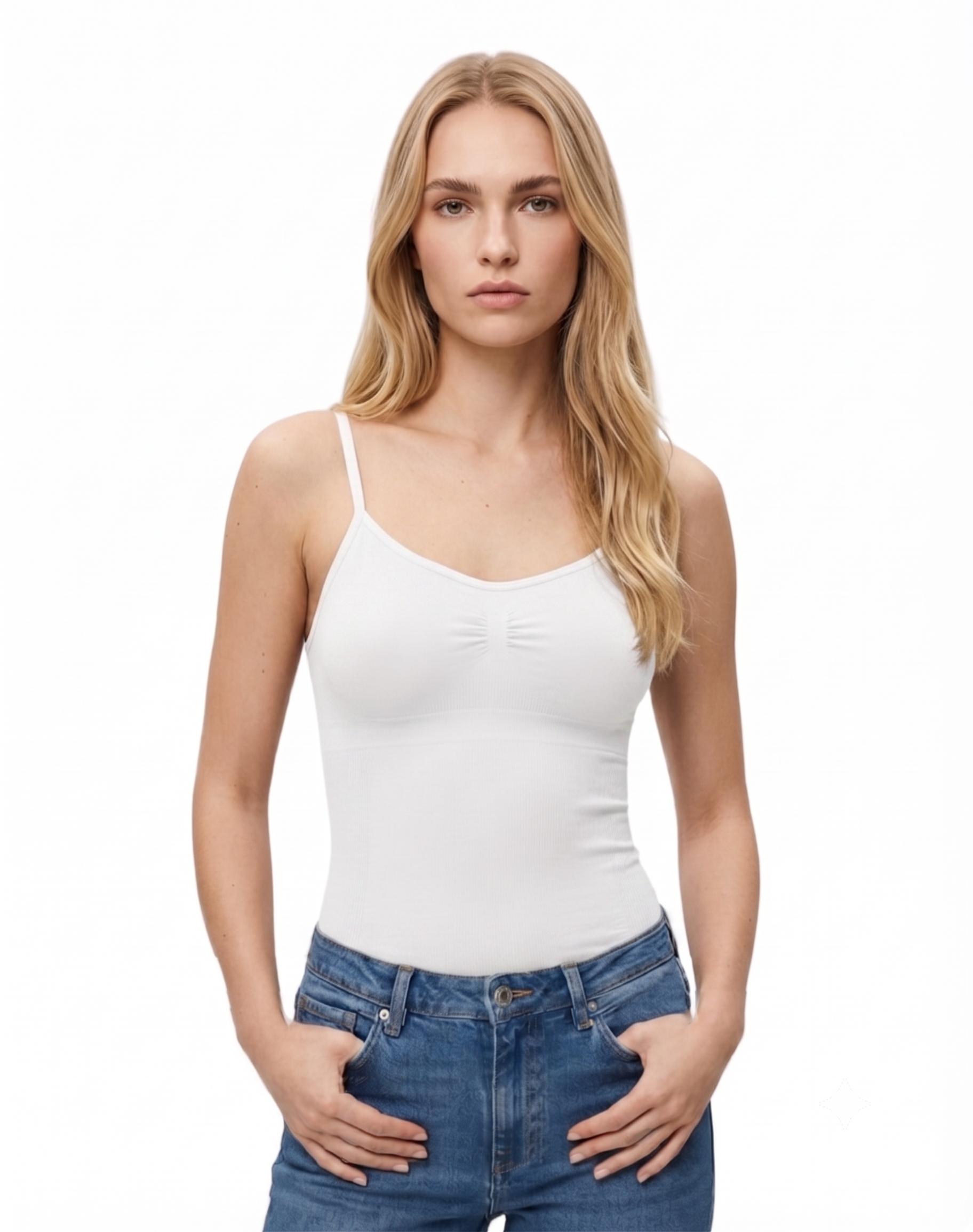 Blusa tirante básica con retención