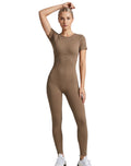 Body legging manga corta con diseño en busto