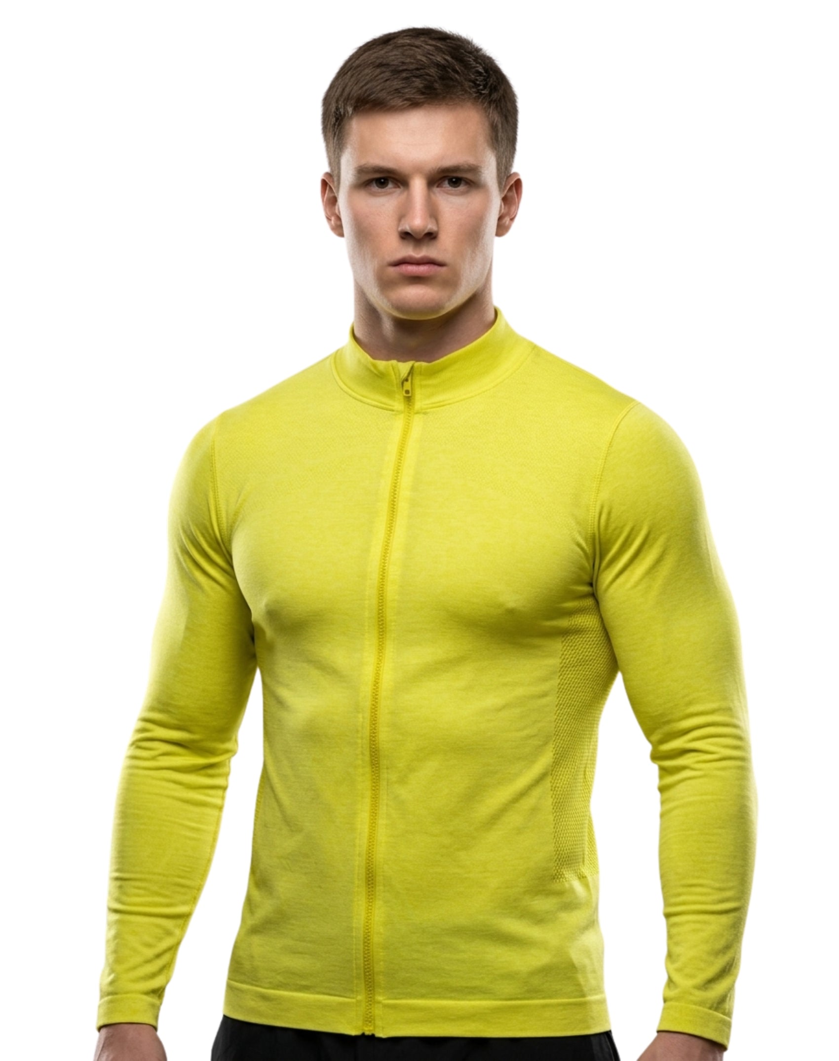 Chamarra deportiva jaspe de caballero