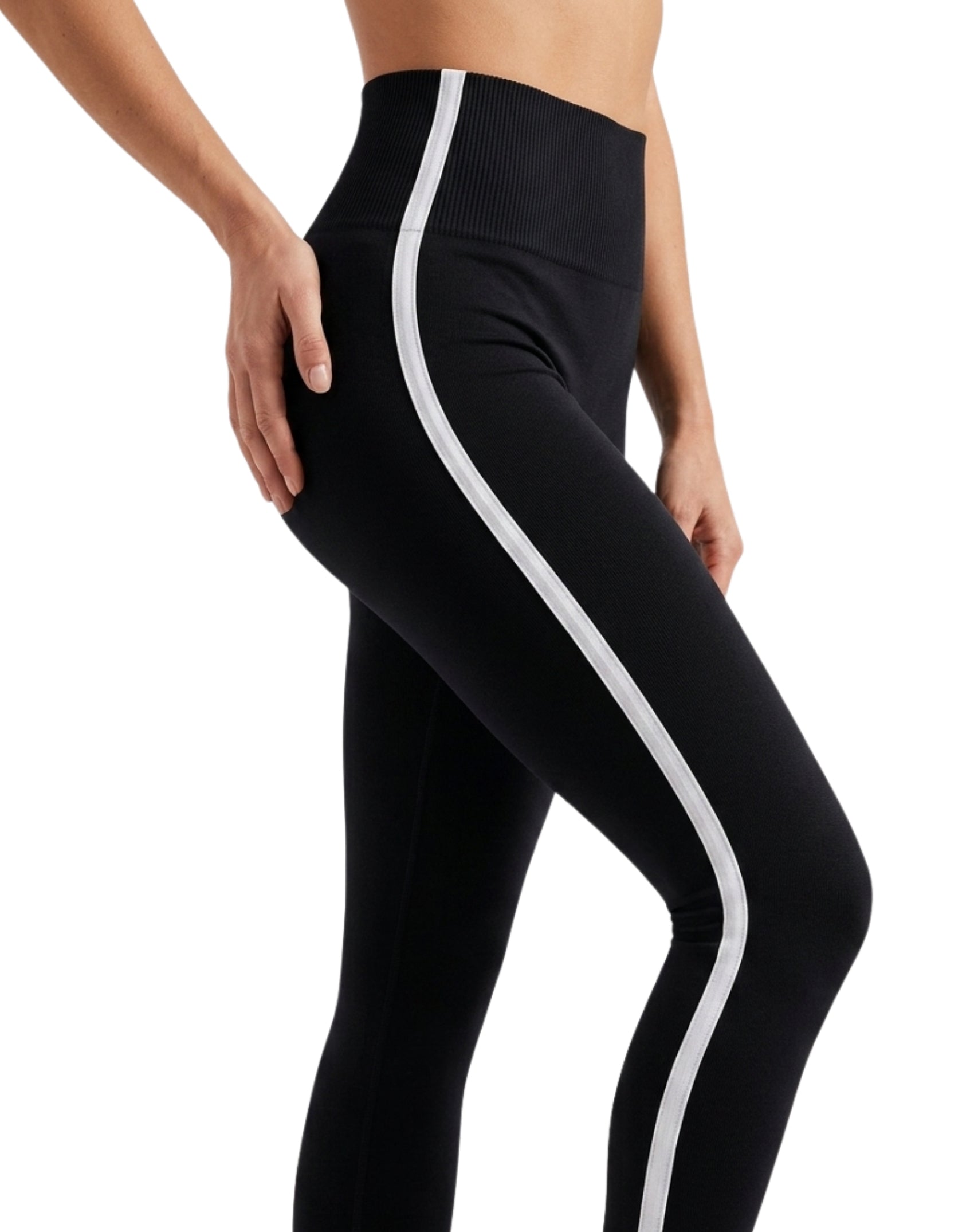 Legging liso con bies en costados