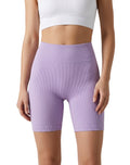 Short largo acanalado con pompi lisa