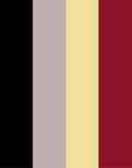 Negro, Taupe, Butter yellow, Sangría