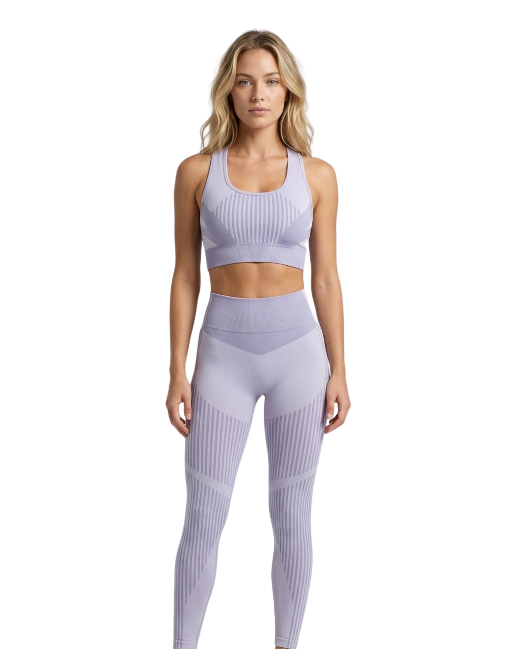 Conjunto jaspe con diseño de líneas