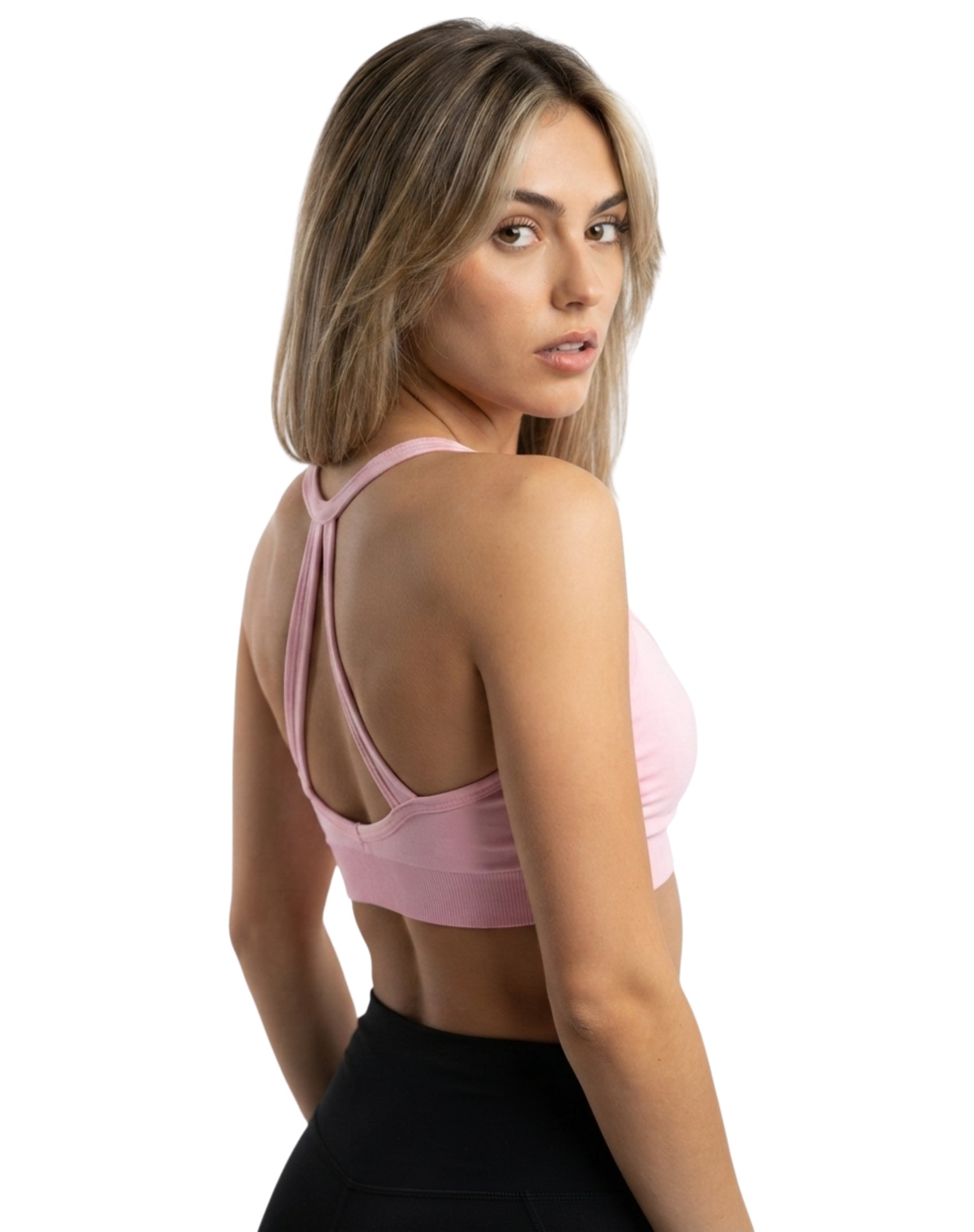 Top tirante cruzado con escote en v