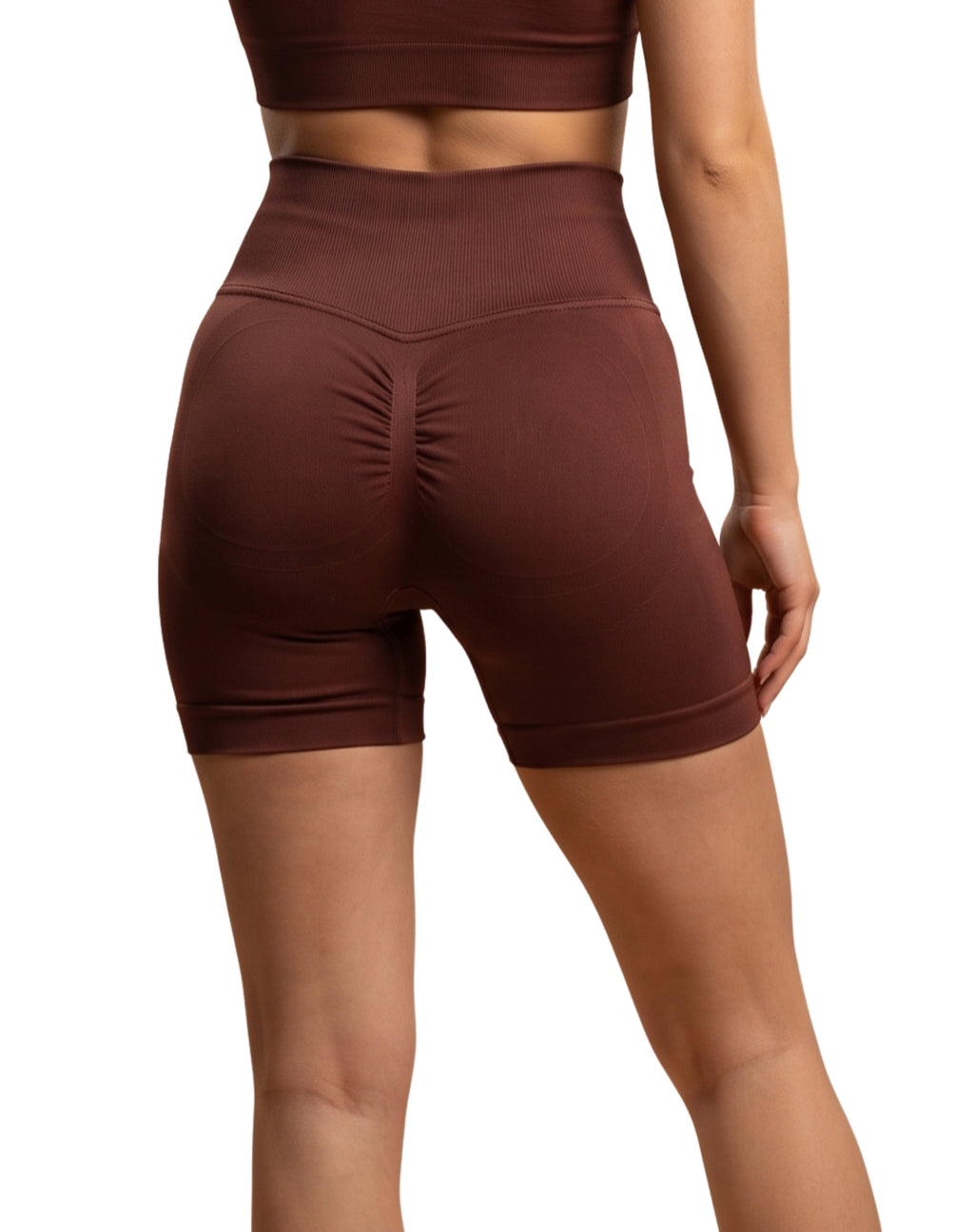 Conjunto short pique pretina en v + blusa manga corta