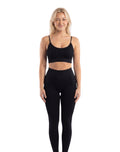 Conjunto legging de pretina ajustada + top tirante con ajustador