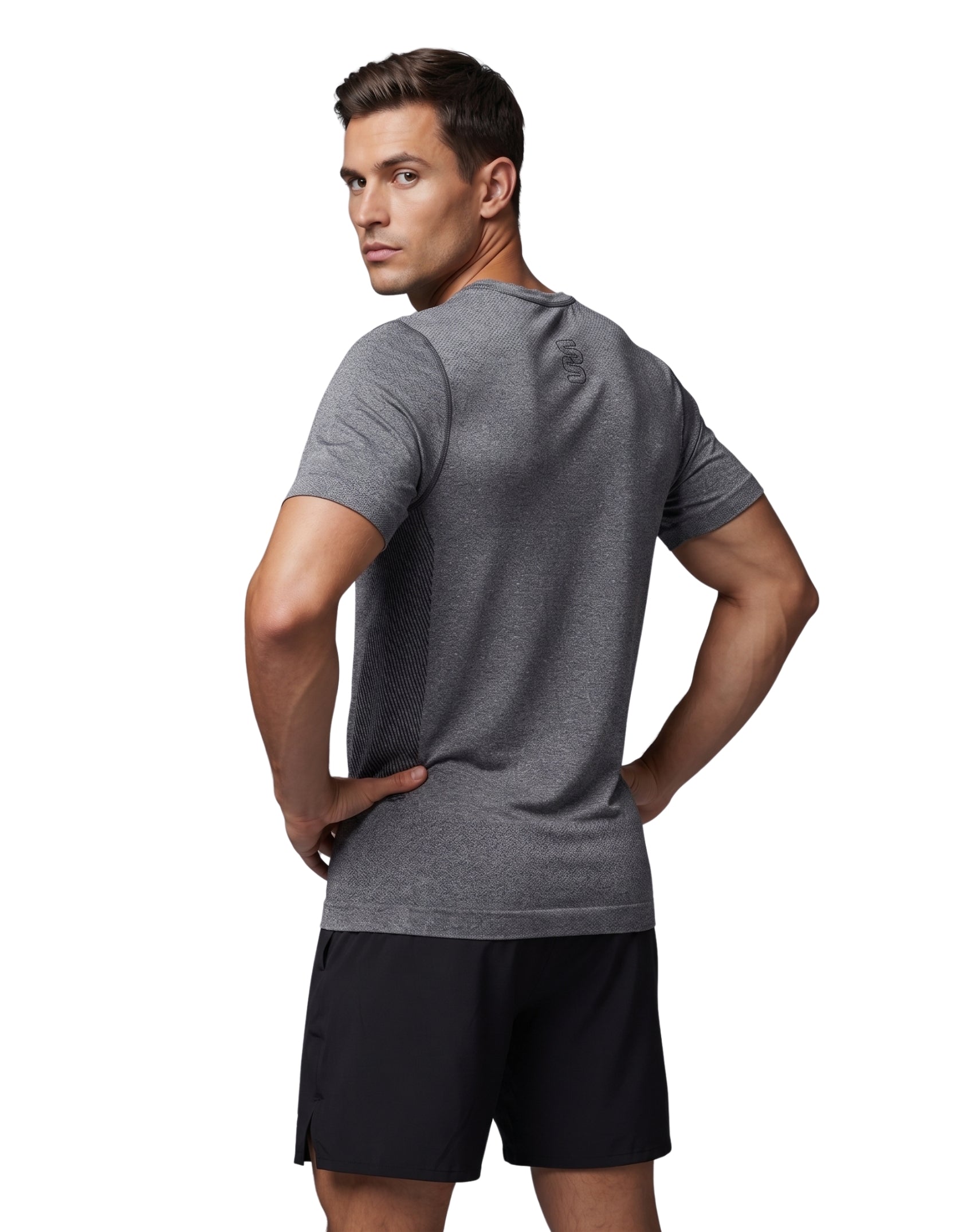 Playera deportiva con diseño de puntos en costados y espalda