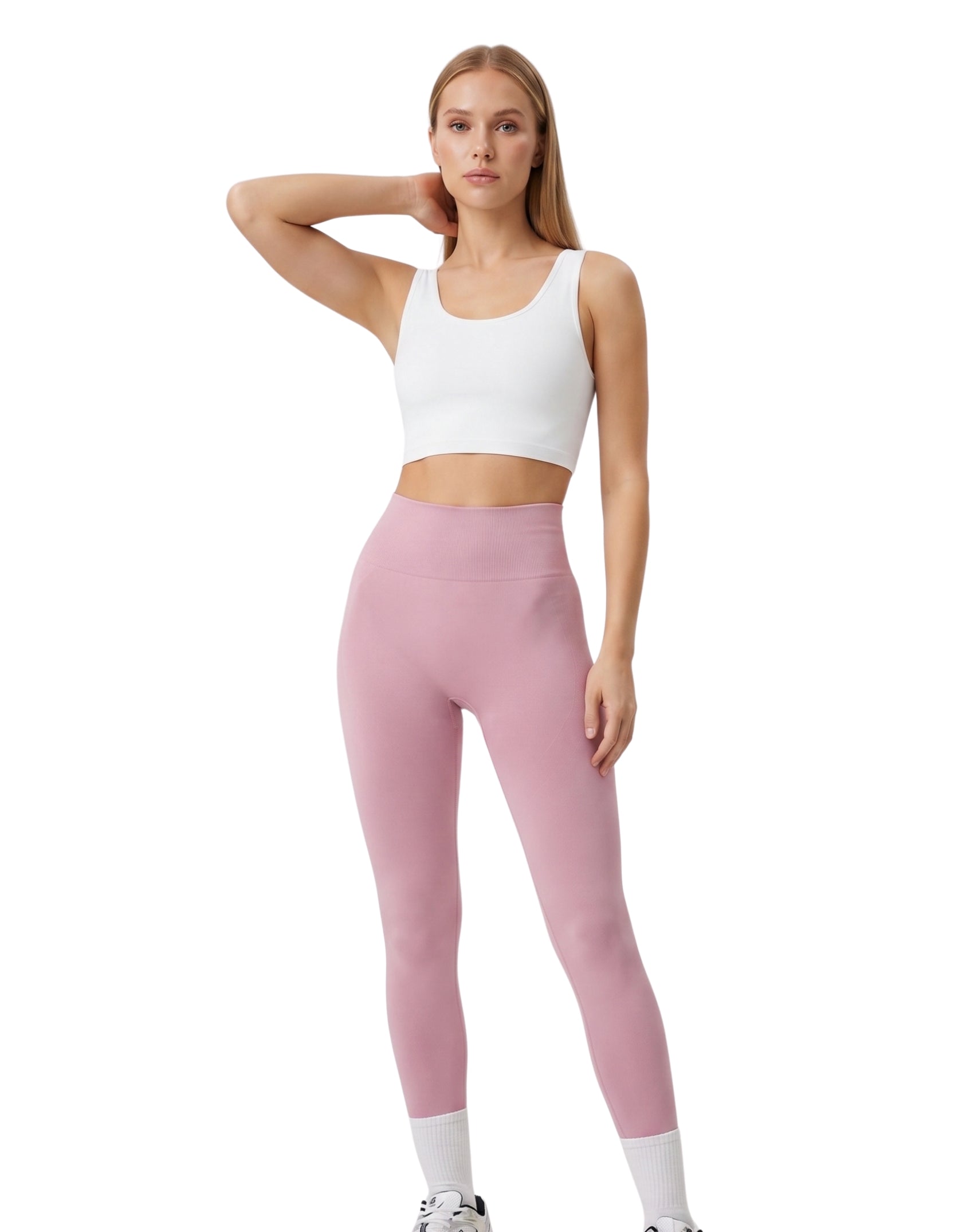 Legging con líneas en piernas y pretina