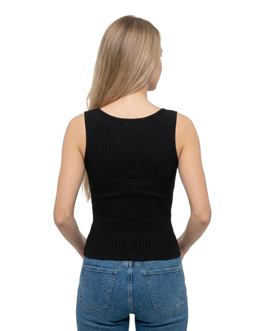 Blusa sisada con realzado y escote cuadrado