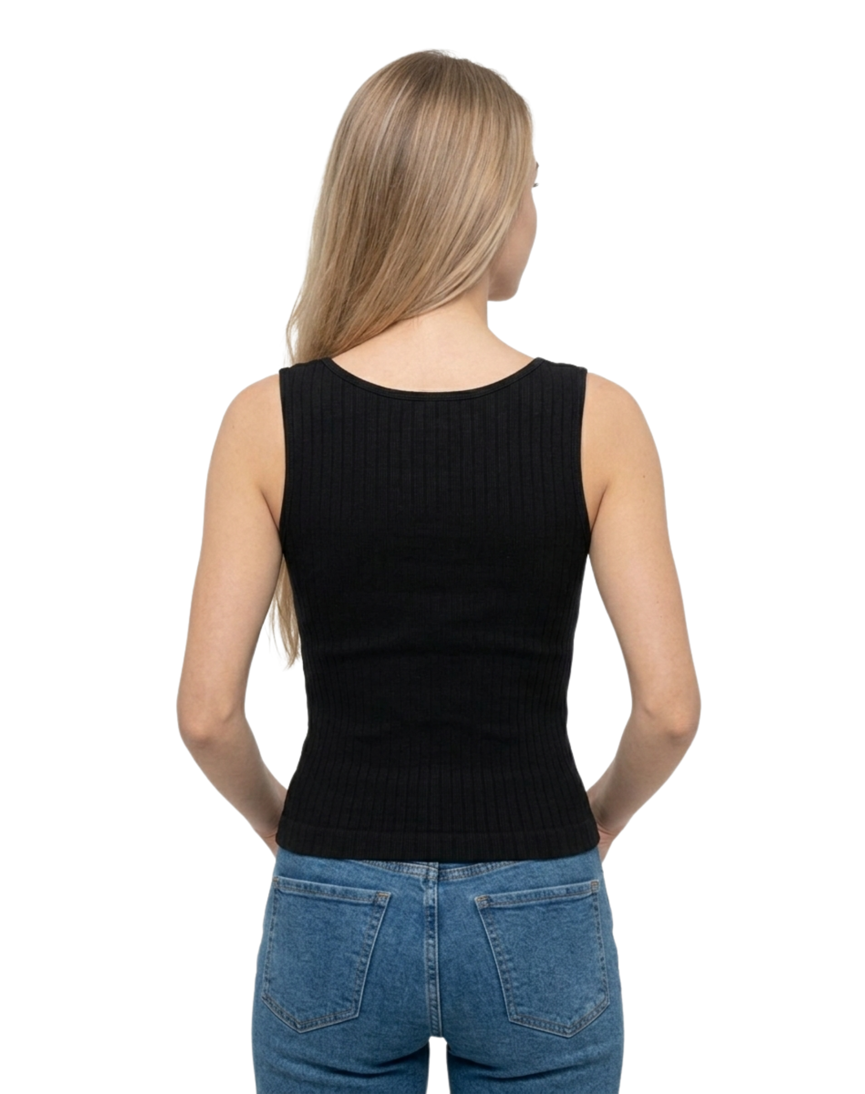 Blusa sisada con realzado y escote cuadrado