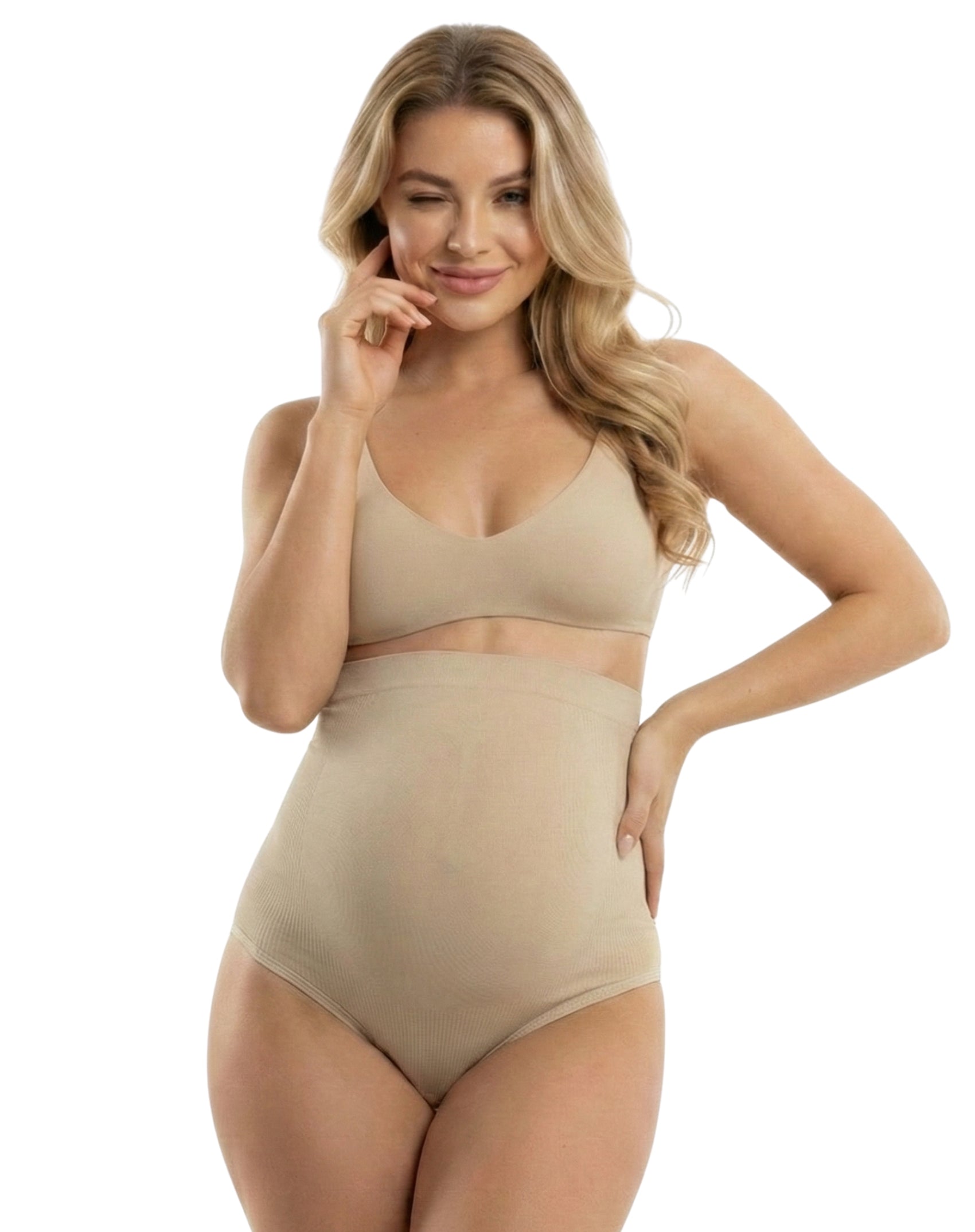 Panty de maternidad con diseño en costados