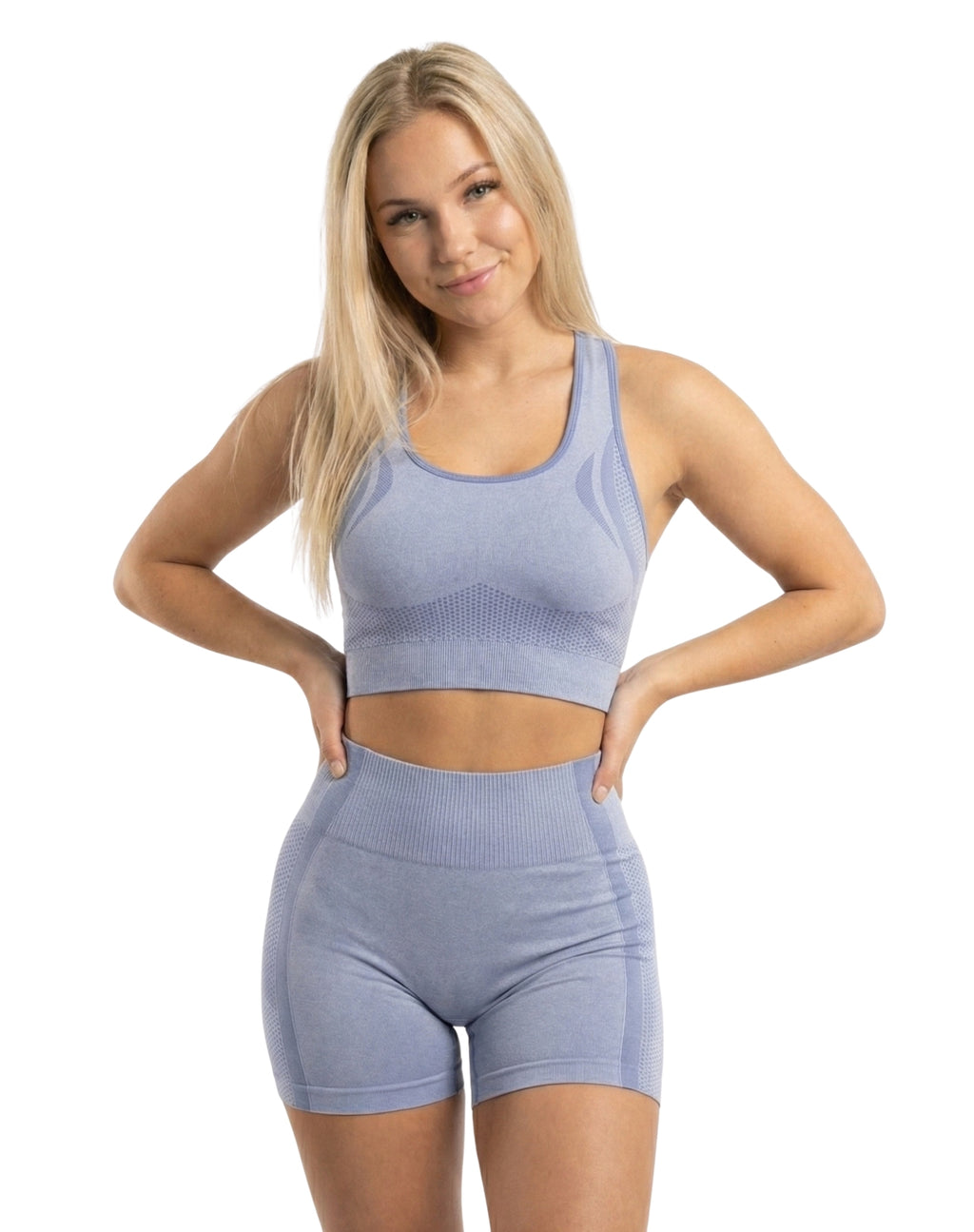 Conjunto olimpico con diseño de puntos y push up short + top