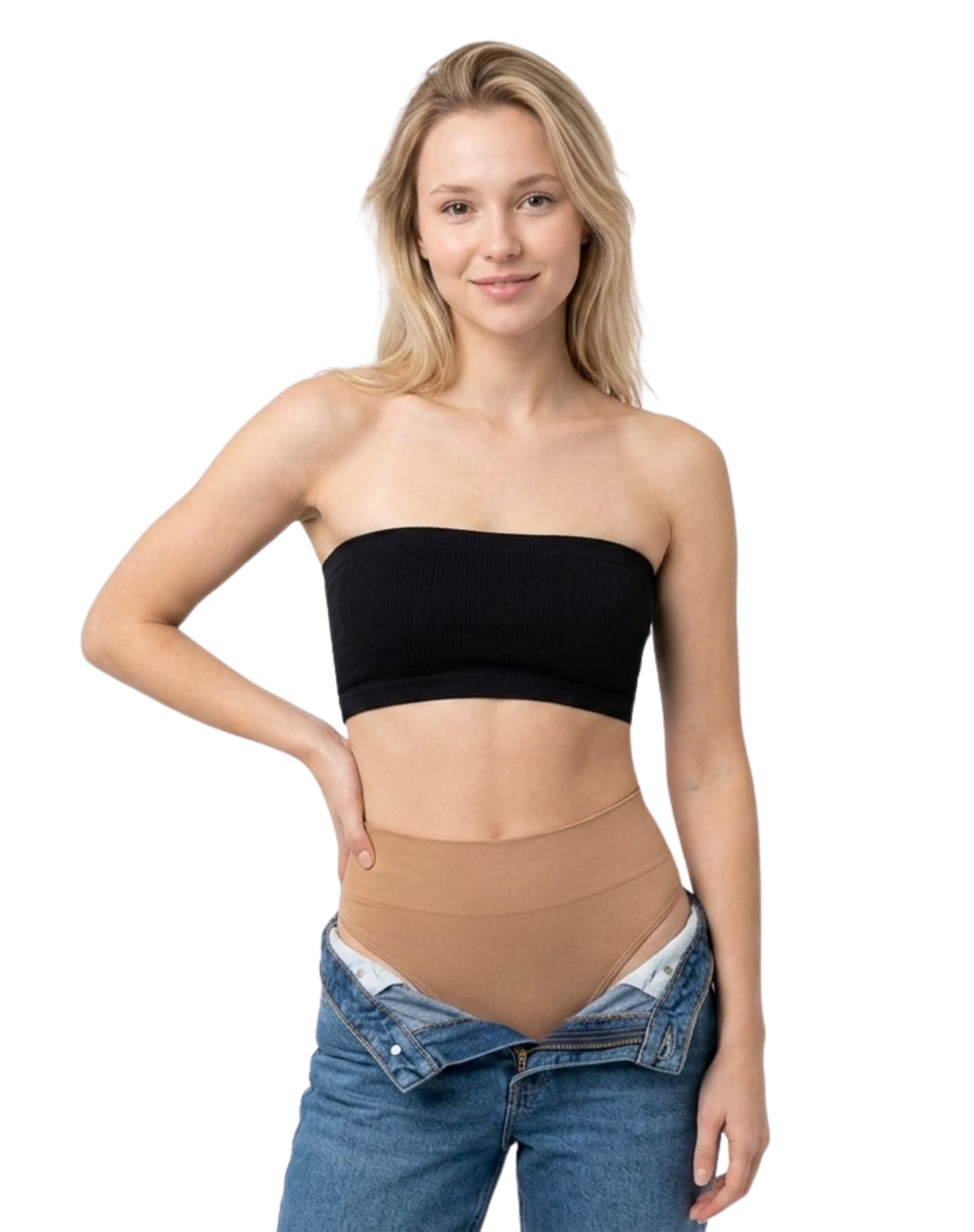 Panty lisa de pretina ancha