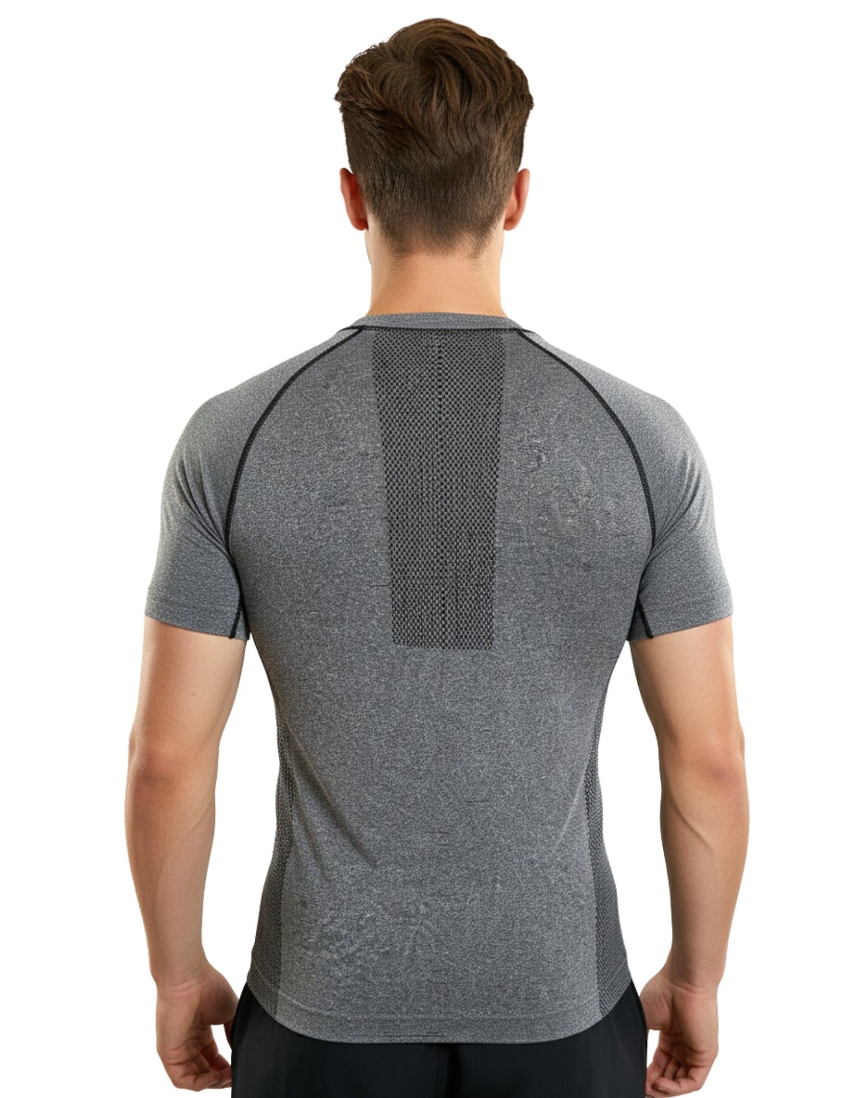 Playera deportiva manga corta con diseño para hombre