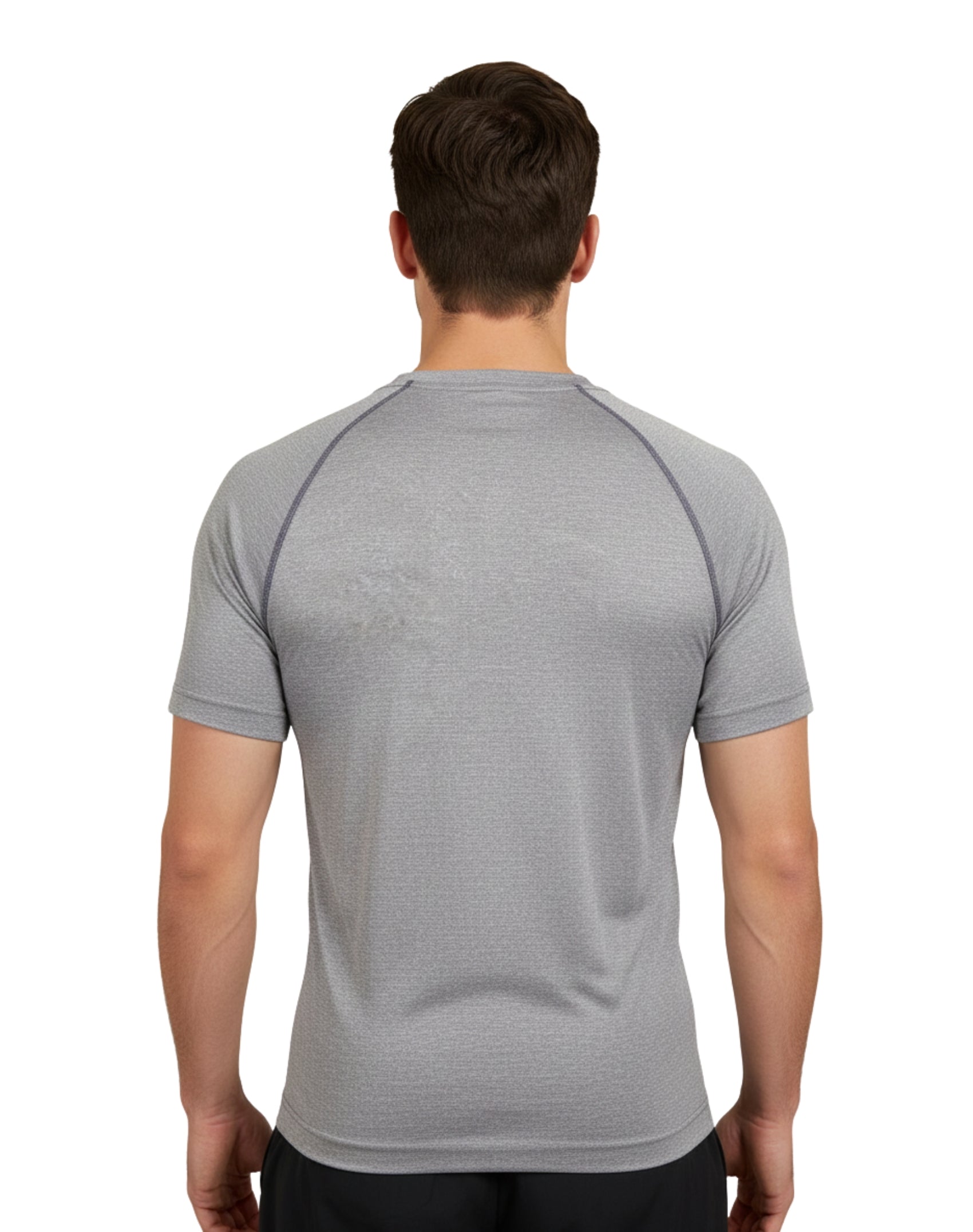 Playera deportiva lisa manga corta de caballero