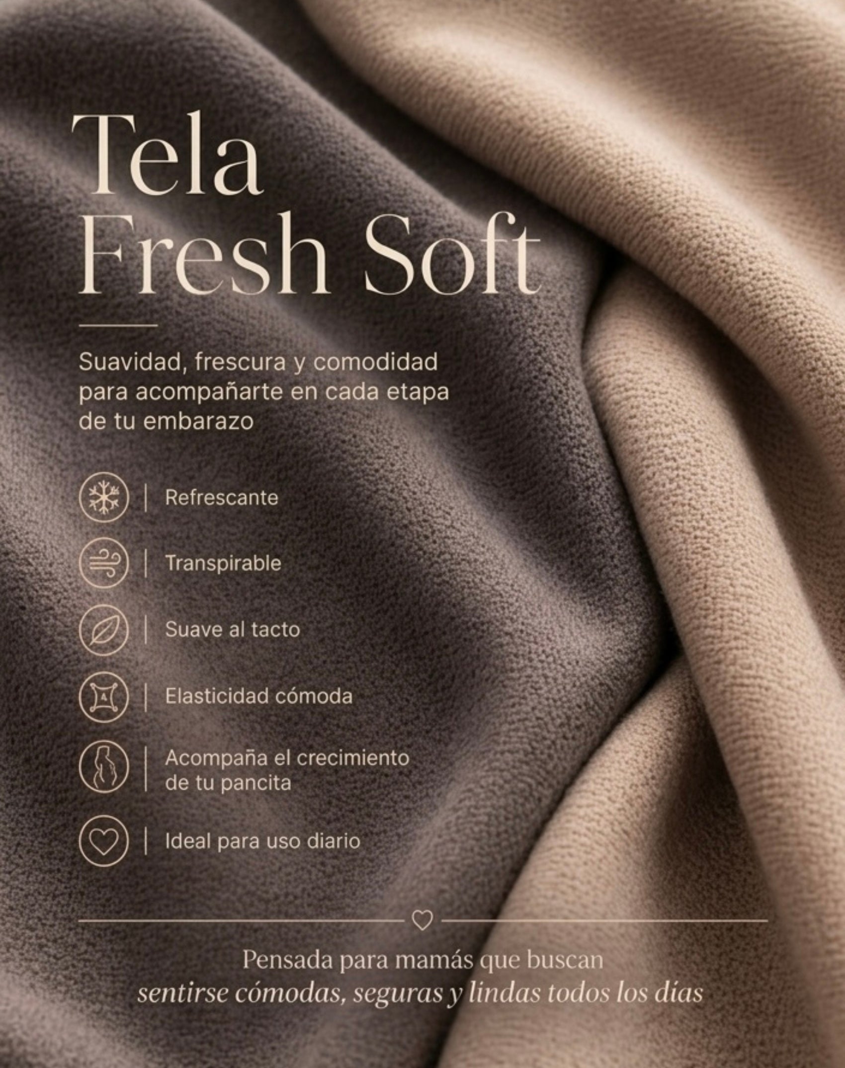 Legging corte recto de maternidad